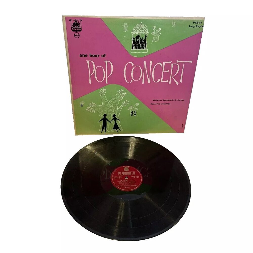 Viennese Symphonic Orchestra One Hour Of Pop Concert (Vinyl) Plymouth P12-49 VG+